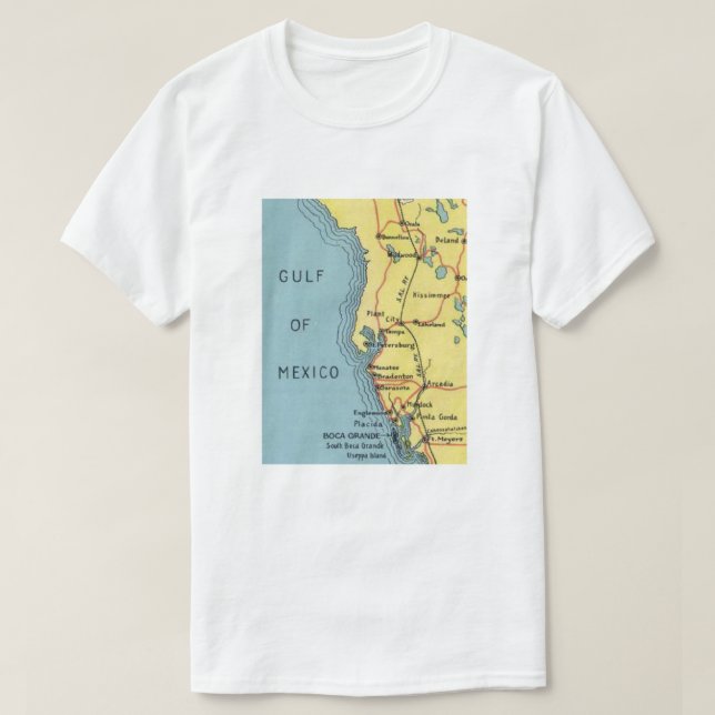 Camiseta Vintage Florida Golfo de México (Diseño del anverso)
