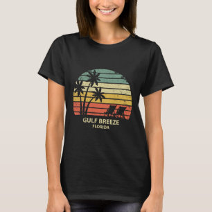 Camiseta Vintage Florida Gulf Breeze Beach T Shirt Guay Ret