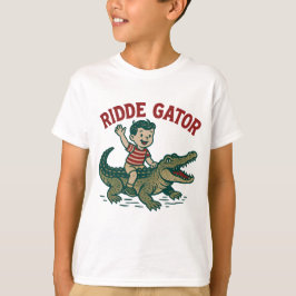 Camiseta Vintage Florida Kitsch Ridde Gator | Niños Retro