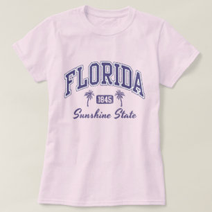 Camiseta Vintage Florida Sunshine State Purple USA Souvenir