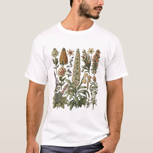 Camiseta Vintage Flower Botanical Guay (Anverso)
