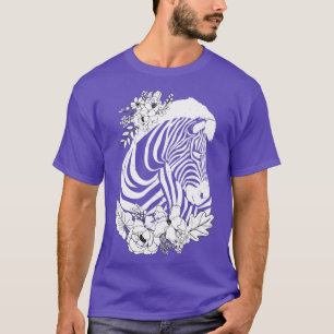 Camiseta Vintage Flower Zebra
