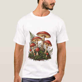 Camiseta Vintage Fly Agaric Mushroom Illustration