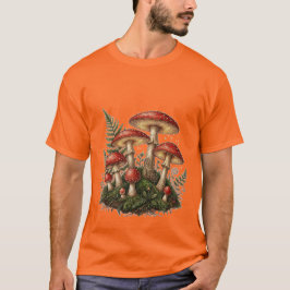 Camiseta Vintage Fly Agaric Mushroom Illustration