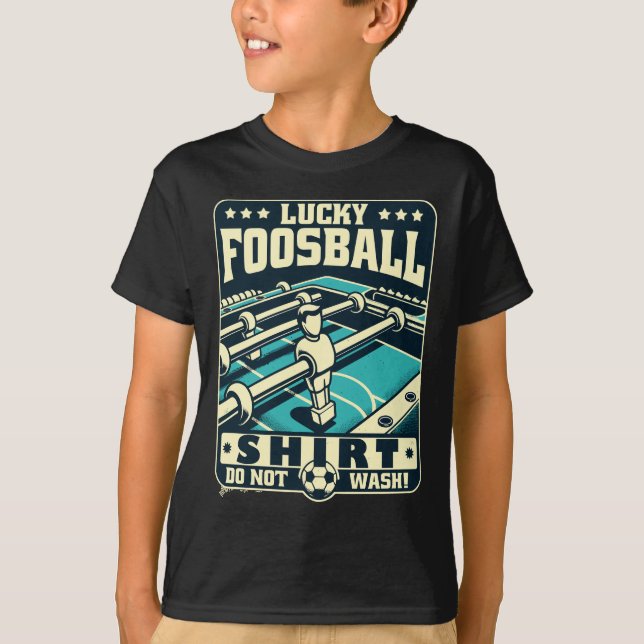 Camiseta Vintage Foosball Lucky Foosball Shirt (Anverso)