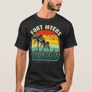 Camiseta Vintage FortBeach Florida Verano Vacaciones Sunset