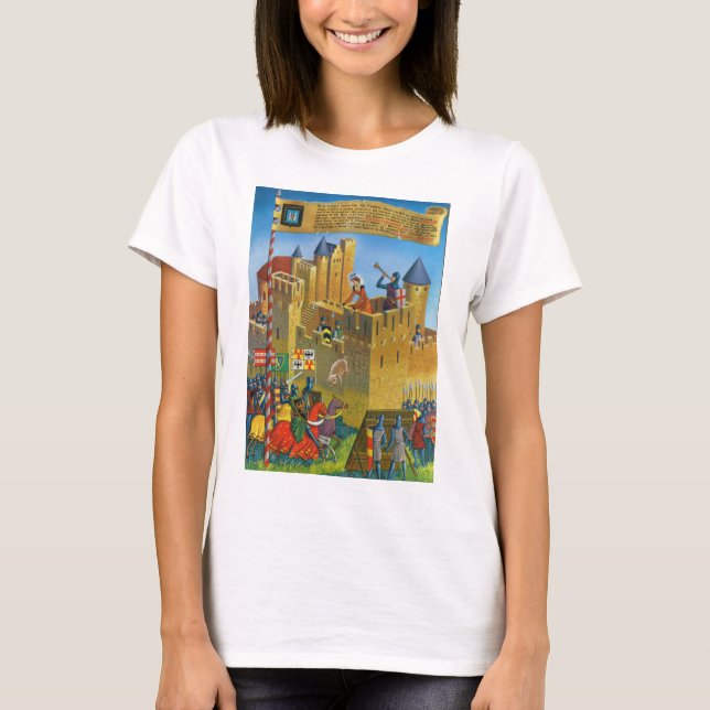 Camiseta Vintage Francia Carcasona medieval de la (Anverso)