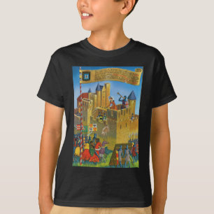 Camiseta Vintage Francia Carcasona medieval de la
