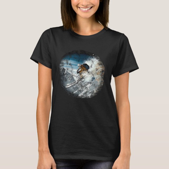 Camiseta Vintage Freeride Skider Freerider (Anverso)