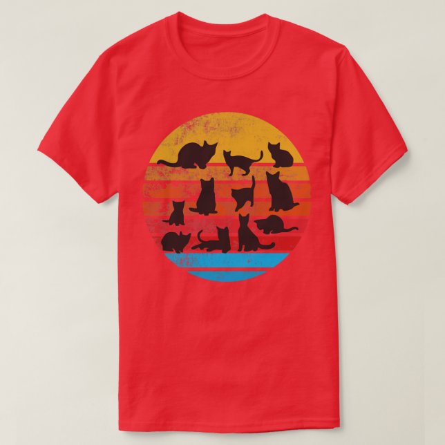 Camiseta Vintage Funny Cat Retro Style Cat Lover (Diseño del anverso)