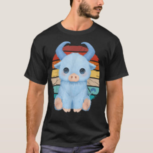 Camiseta Vintage funny fantasy magical horned pig, fantasy