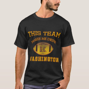 CAMISETA VINTAGE FUNNY FÚTBOL ESTE EQUIPO ME HACE BEBER WH
