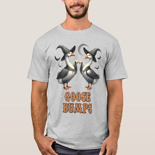 Camiseta Vintage Funny Goose Bump Halloween (Anverso)