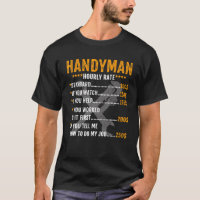 Vintage Funny Handyman Tasa de mano de obra por ho