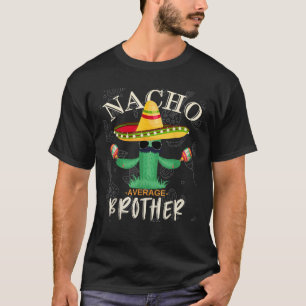 Camiseta Vintage Funny Nacho Media Brother Family Matchin