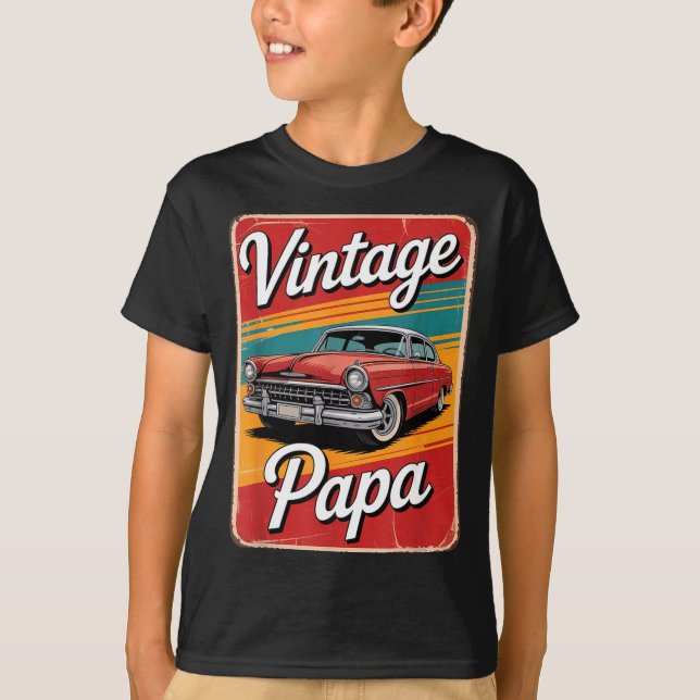 Camiseta Vintage Funny Papa  (Anverso)