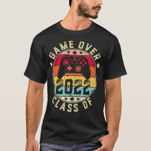 Camiseta Vintage Game Over Clase De Graduación 2022 De Nuev