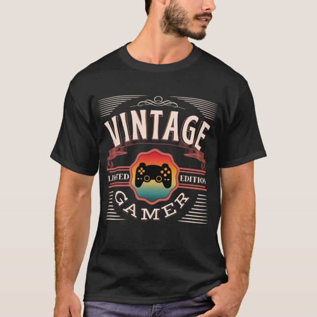 CAMISETA VINTAGE GAMER LIMITED EDITION (Anverso)