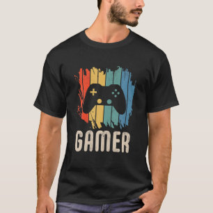 Camiseta Vintage Gaming Addict Retro Gamer