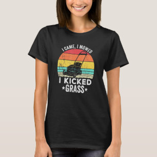 Camiseta Vintage Gardener, llegué, me dejó patear la hierba