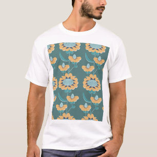Camiseta Vintage geométrico: Motif náutico textil