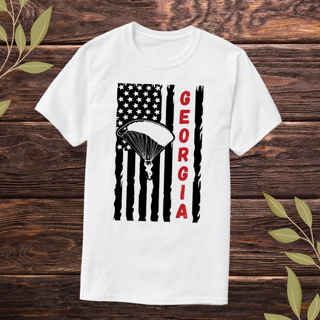 Camiseta Vintage Georgia Parapente en paracaidismo ascensio (Subido por el creador)