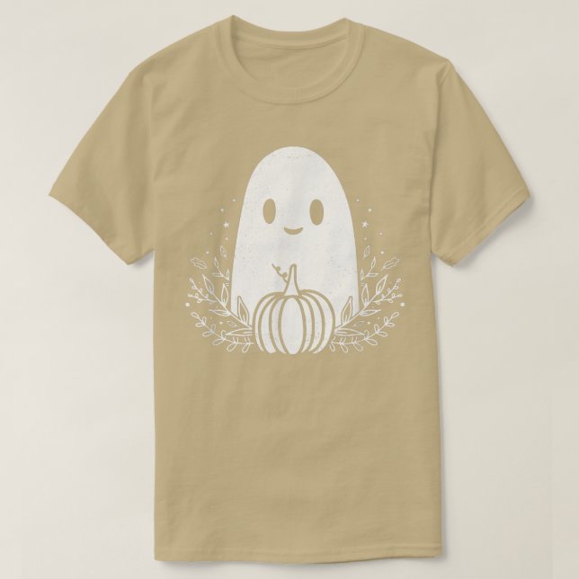 Camiseta Vintage Ghost Otoño Fall Halloween (Diseño del anverso)