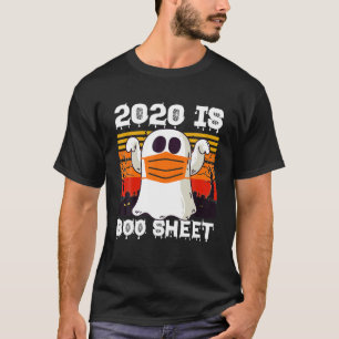 Camiseta Vintage Ghost Quarantine Halloween 2020 Es Boo She