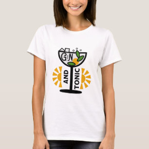 Camiseta Vintage Gin Y Tonic Art