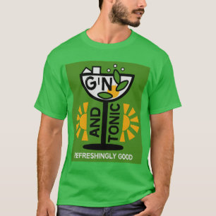 Camiseta Vintage Gin Y Tonic Art
