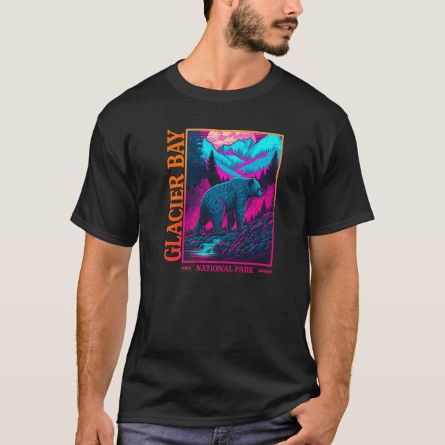 Camiseta Vintage GLACIER BAY Parque Nacional (Anverso)