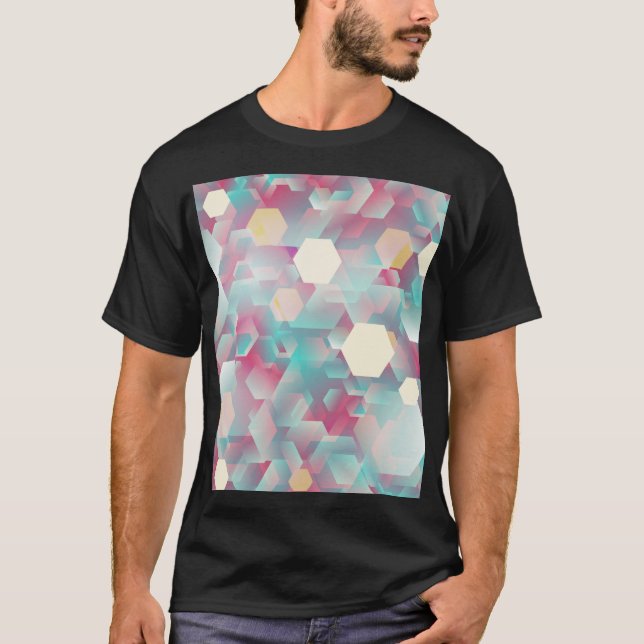 Camiseta Vintage Glittering Confetti Background. (Anverso)