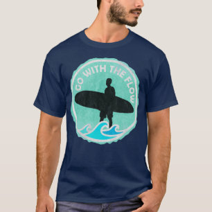 Camiseta Vintage Go With the Flow Surfer