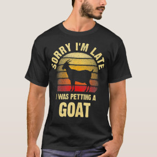 Camiseta Vintage Goat Lover Lo siento estaba masticando una