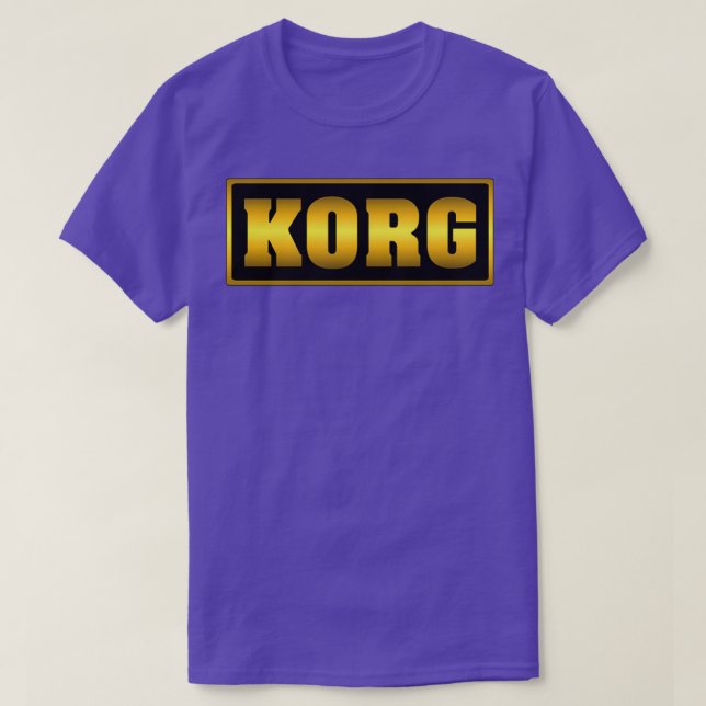 Camiseta Vintage Golden Korg Synth (Diseño del anverso)