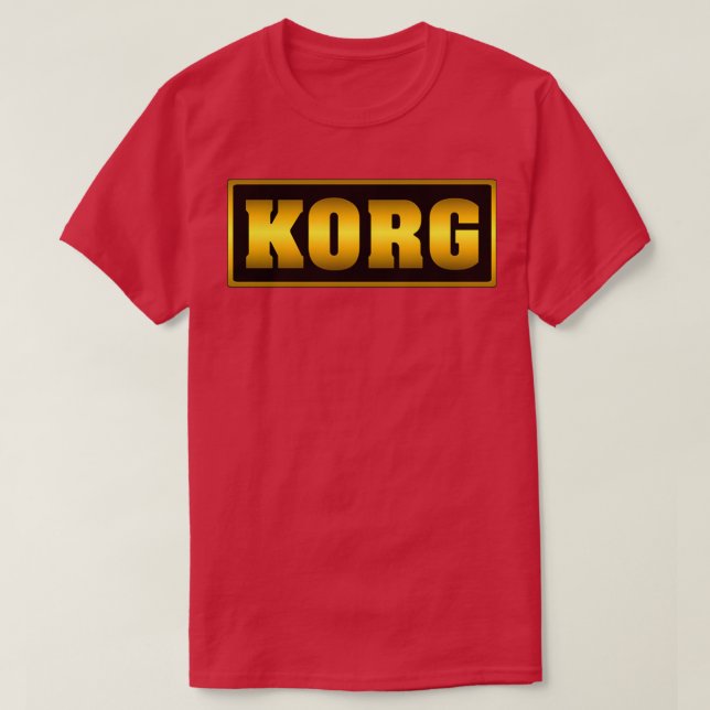 Camiseta Vintage Golden Korg Synth (Diseño del anverso)