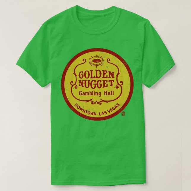 Camiseta Vintage Golden Nugget Gambling Hall Las Vegas (Diseño del anverso)