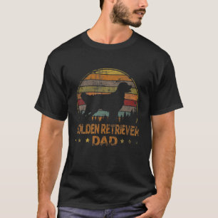 Camiseta Vintage Golden Retriever Dog Dad Retro Dog Father