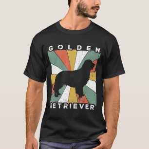 Camiseta Vintage - Golden Retriever Dog Retro 70