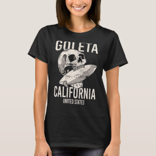 Camiseta Vintage Goleta Beach California Ca Retro Surfer Sk