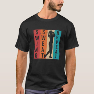 Camiseta Vintage Golf Swear Swing Bebe Repetir el amor Golf