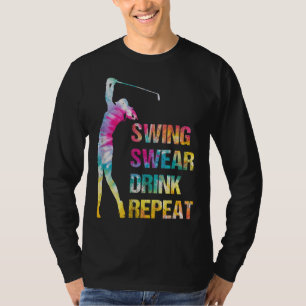 Camiseta Vintage Golf Swing Swear Bebe Repetir el amor Golf