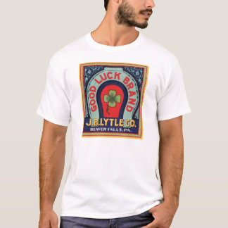Camiseta Vintage Good Luck Brand J. Bl Lytle Co. Crate Labe