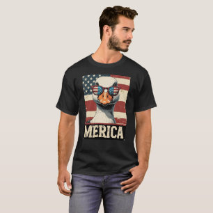 Camiseta Vintage Goose Merica 4 de julio patriótico