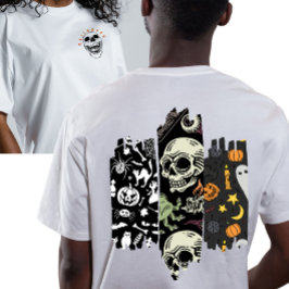 Camiseta Vintage Gothic Style Triple Brush Stroke Halloween