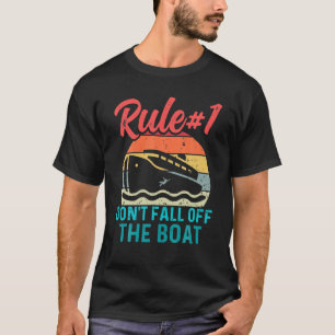 Camiseta Vintage gracioso no caigas en el barco en verano