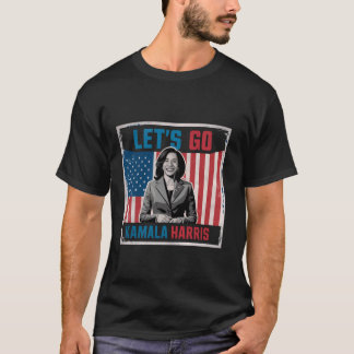 Camiseta Vintage gracioso Vamos Kamala Kamala a la presiden