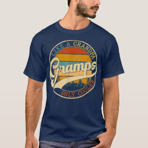 Camiseta Vintage Gramps Like a Grandpa Only Cooler For Fath