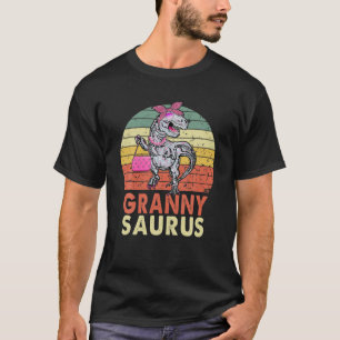 Camiseta Vintage Grannysaurus Pink Dinosaur Granny Family M