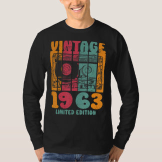 Camiseta Vintage Greatest Hits 1963 Retro Birthday